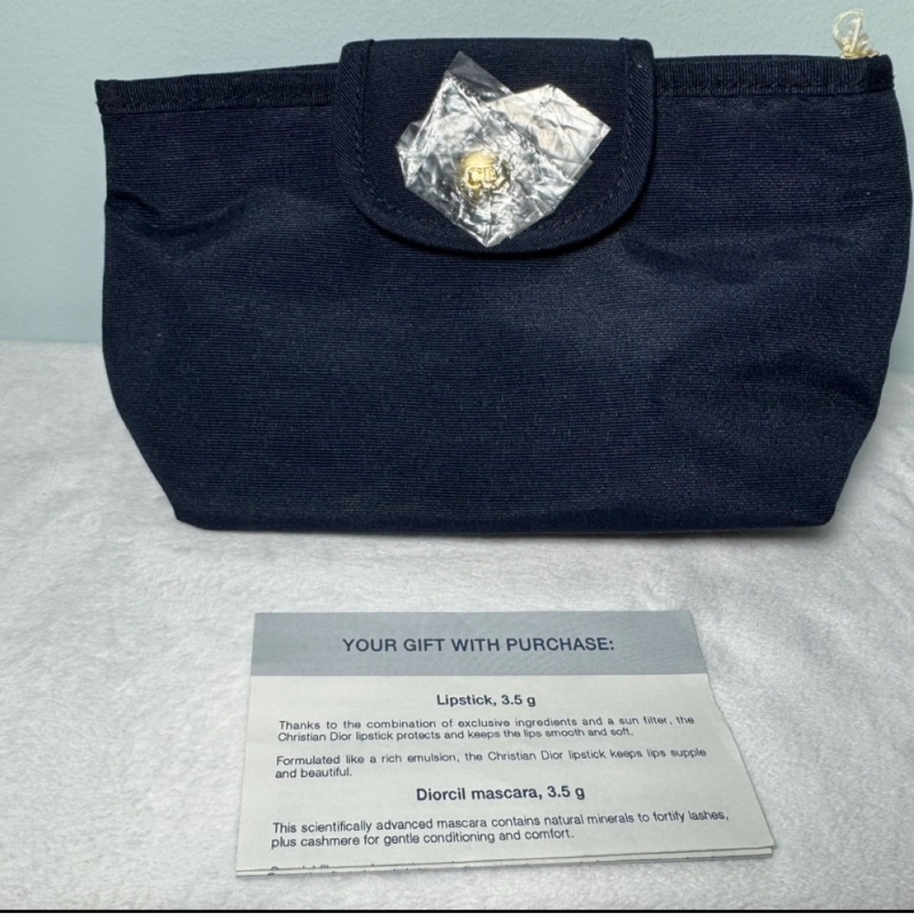 2/$40 Vintage NEW Christian Dior Paris Cosmetic Bag